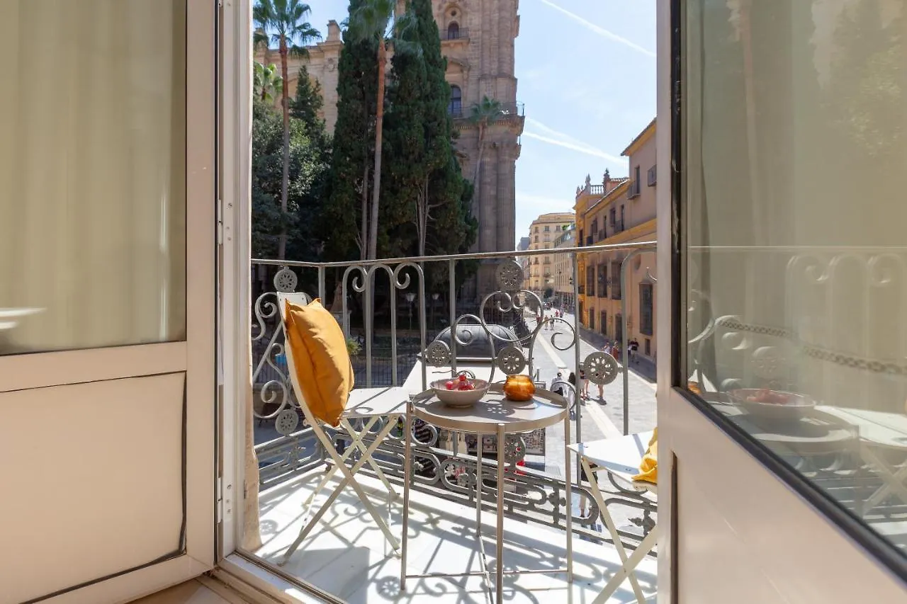Luminoso Apartamento De Dos Habitaciones Con Vistas A Las Catedral مالقة شقة