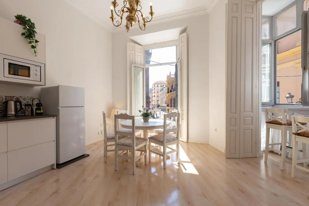 Luminoso Apartamento De Dos Habitaciones Con Vistas A Las Catedral مالقة شقة