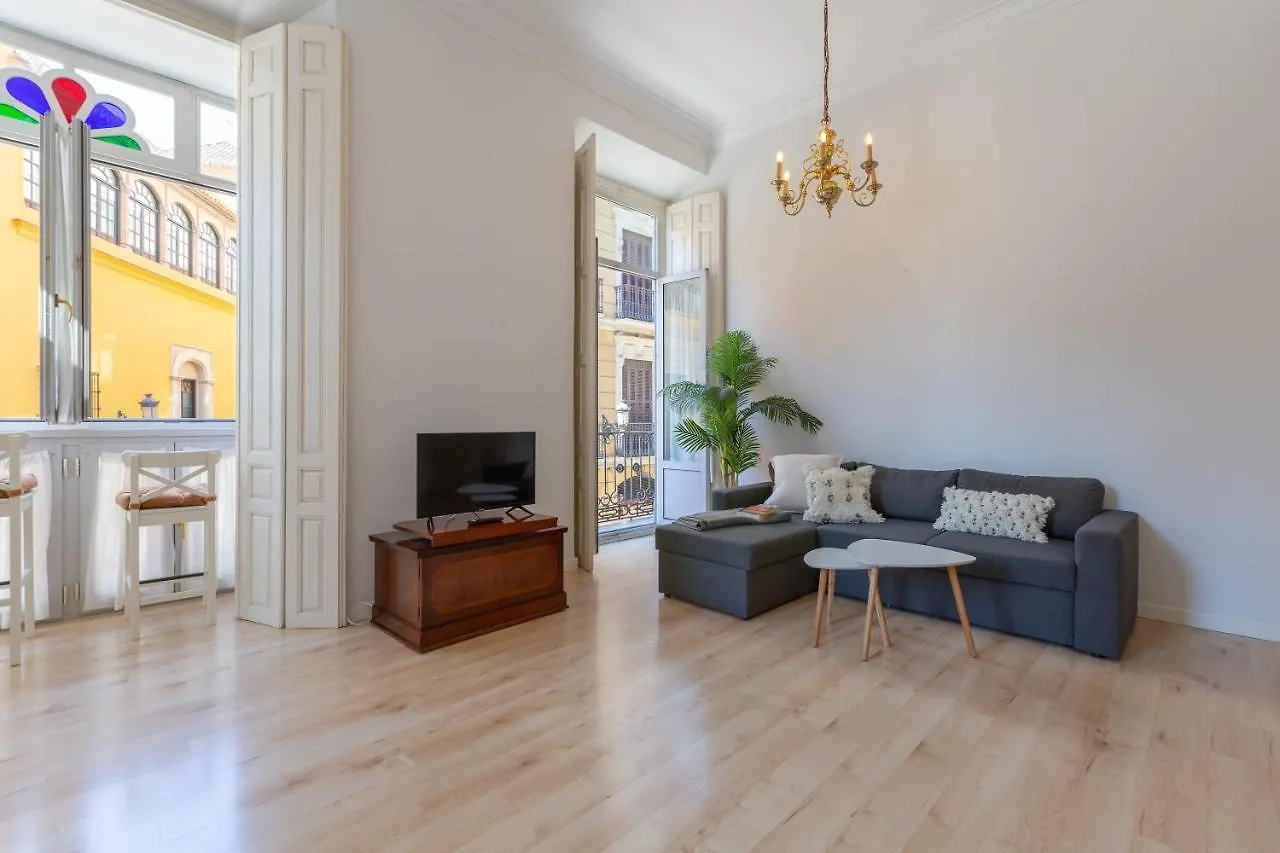 Luminoso Apartamento De Dos Habitaciones Con Vistas A Las Catedral Malaga 0*,  Spain